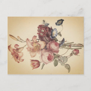Carte postale vintage Florale