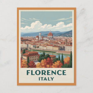 Carte Postale Vintage Florence Italie Cathédrale Voyage