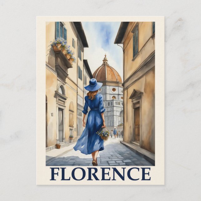 Carte Postale Vintage Florence Italie Italie Voyage italien (Devant)