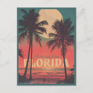 Carte postale vintage Floride