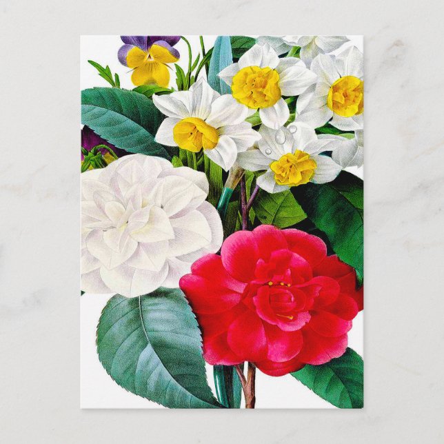 Carte Postale Vintage Flowers (Devant)