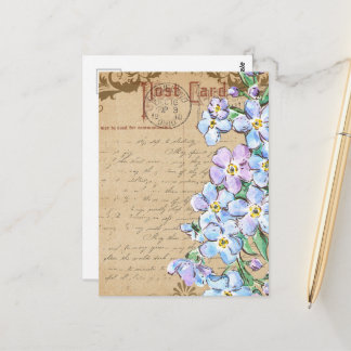 Carte Postale Vintage Flowers Collage