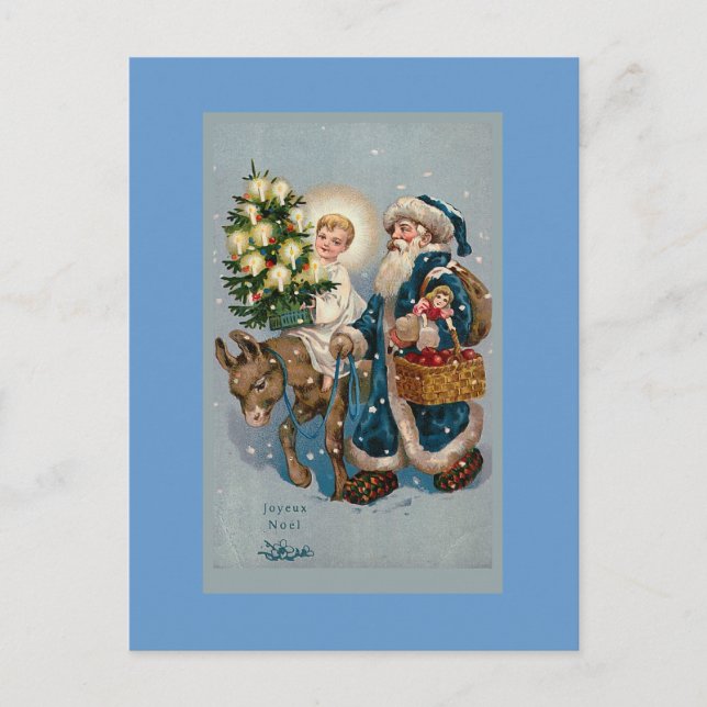 Carte postale "Vintage French Christmas Card" (Devant)