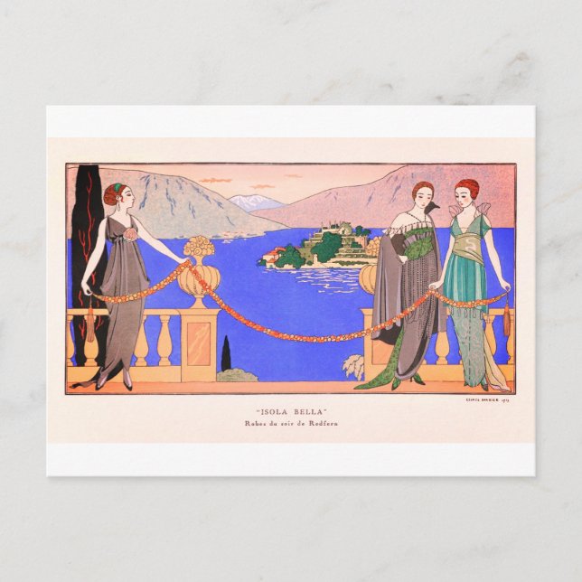 Carte postale Vintage George Barbier (Devant)