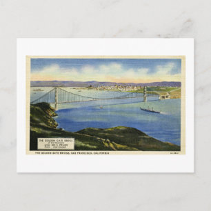 Carte postale Vintage Golden Gate Bridge
