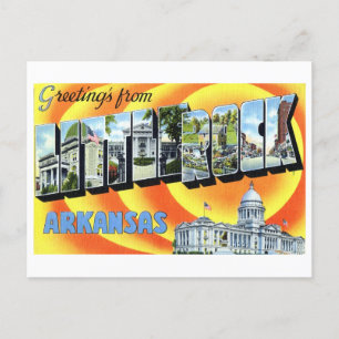Carte Postale Vintage grande lettre Little Rock Arkansas Voyage