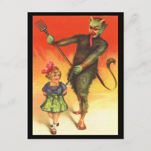 Carte postale vintage Gruss Vom Krampus (Devant)