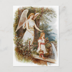 Carte postale vintage Guardian Angel