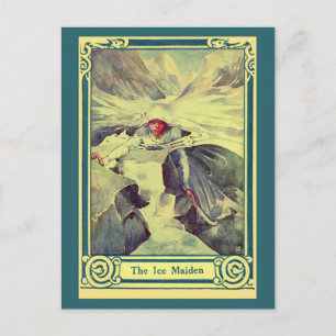 Carte Postale Vintage H.C. Le conte de fées Andersen The Ice Mai