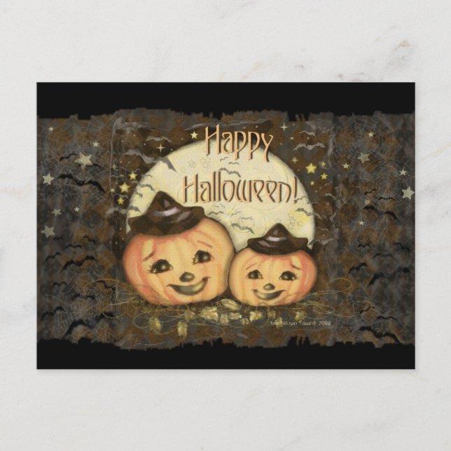 Carte postale Vintage Halloween (Devant)