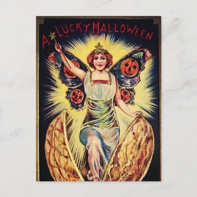 Carte postale vintage Halloween (Devant)