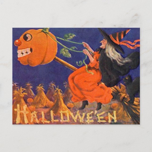 Carte postale vintage Halloween Art (Devant)