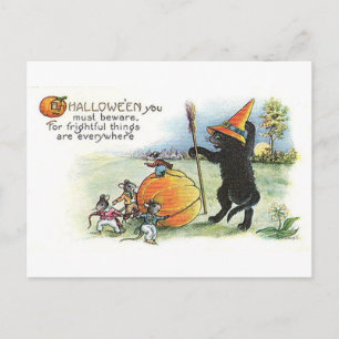 Carte postale vintage Halloween Art