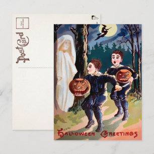 Carte postale vintage Halloween Ghost