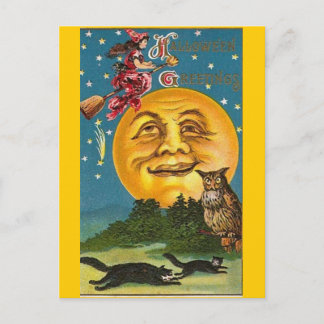 Carte Postale Vintage - Halloween - Salutations d'Halloween