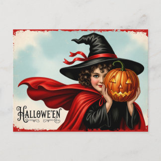 Carte Postale Vintage Halloween Sweetheart