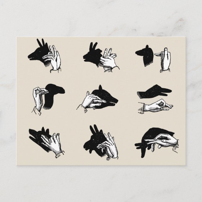 Carte Postale Vintage Hand (Devant)