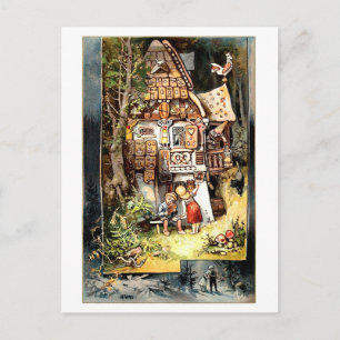 Carte postale vintage Hansel et Gretel