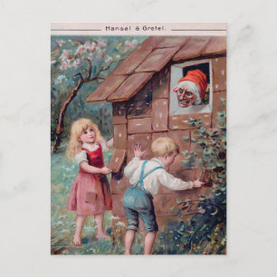 Carte Postale Vintage Hansel et Gretel 1906