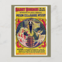Vintage Harry Houdini Prison Cellule & Baril Mystè