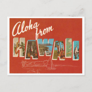 Carte Postale Vintage Hawaii