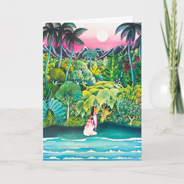Carte postale vintage Hawaii Travel Poster (Devant)