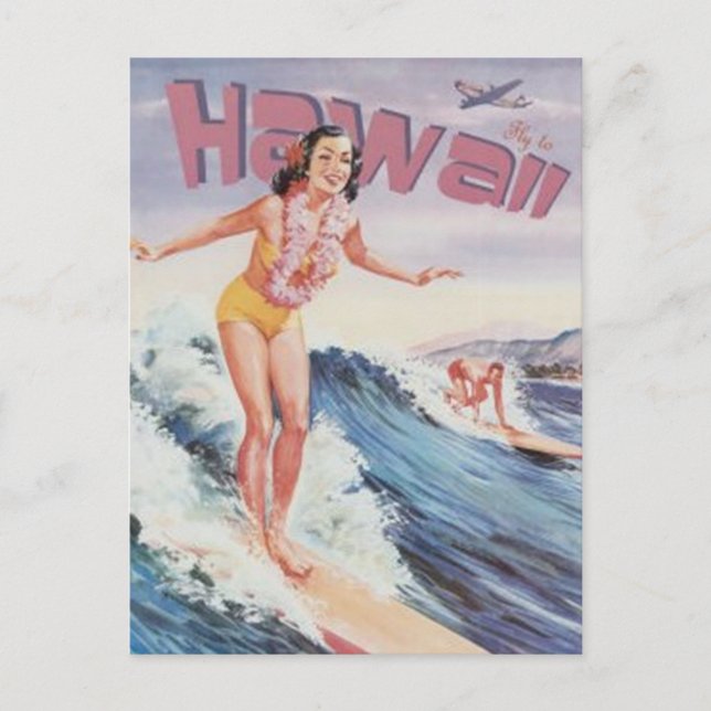 Carte Postale Vintage Hawaii, USA - (Devant)