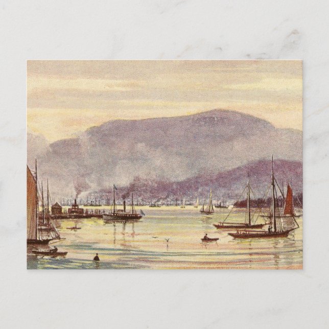 Carte postale vintage Hobart, Tasmanie, Australie (Devant)