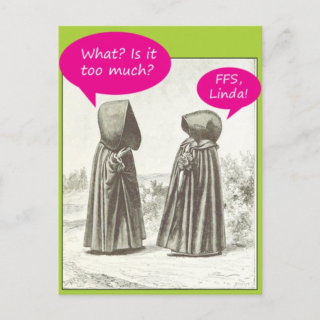 Carte postale vintage humoristique (Devant)