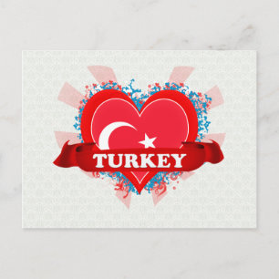 Carte Postale Vintage I Love Turkey