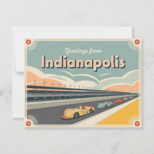Carte postale vintage Indianapolis   Salutations d