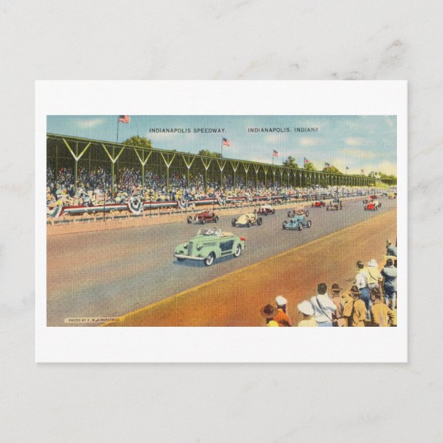 Carte postale Vintage Indy 500 (Devant)