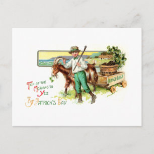 Carte Postale Vintage Irish Lad St. Patrick's Day Greeting