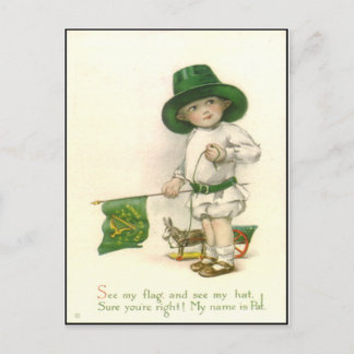 Carte postale vintage irlandaise de la Saint-Patri