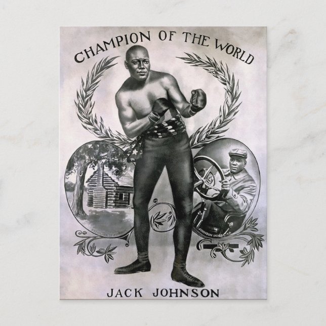 Carte Postale Vintage Jack Johnson (Devant)