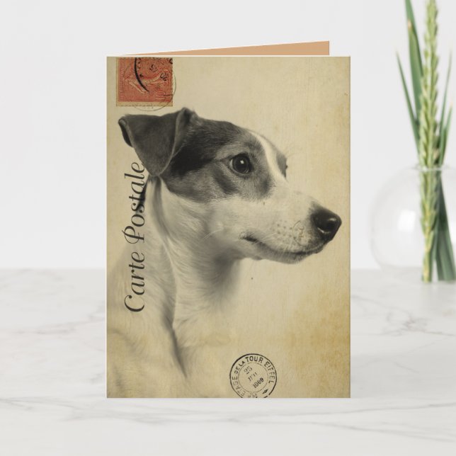 Carte postale Vintage Jack Russell (Devant)