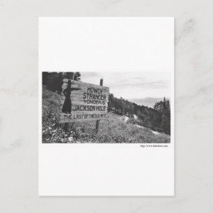 Carte Postale Vintage Jackson Hole
