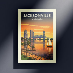 Carte Postale Vintage Jacksonville Floride