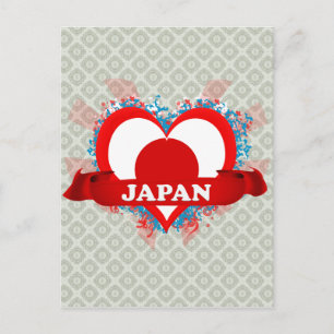 Carte Postale Vintage J'aime le Japon