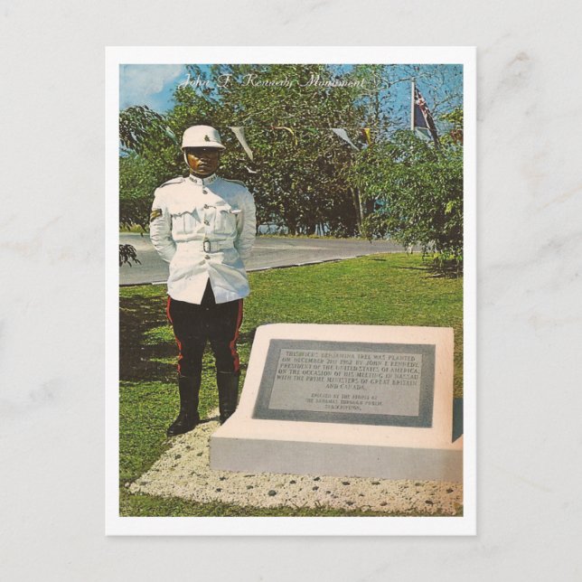 Carte Postale Vintage John F. Kennedy (Devant)