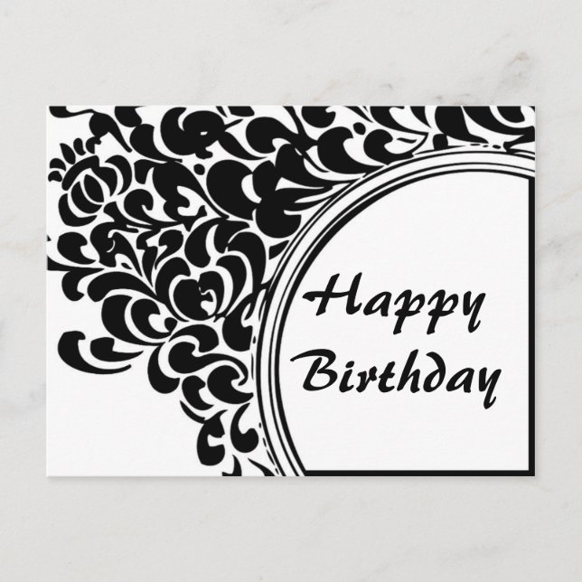 Carte Postale Vintage Joyeux anniversaire (Devant)