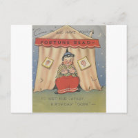 Vintage Joyeux Anniversaire Fortune Teller