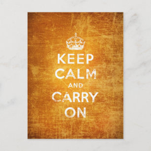 Carte Postale Vintage keep calm and carry on