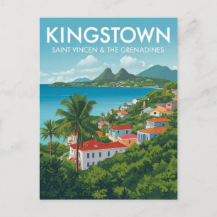 Carte Postale Vintage Kingstown Travel
