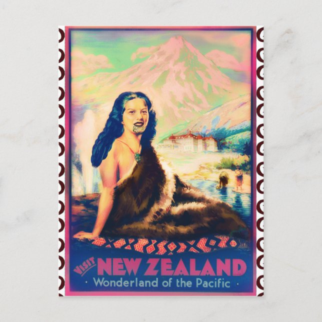 Carte postale vintage kiwiana (Devant)