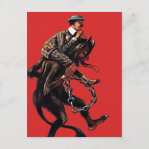 Carte postale vintage Krampus