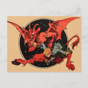 Carte postale vintage Krampus