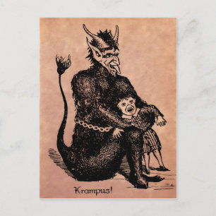 Carte postale vintage Krampus