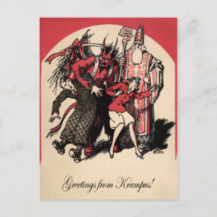Carte postale vintage Krampus