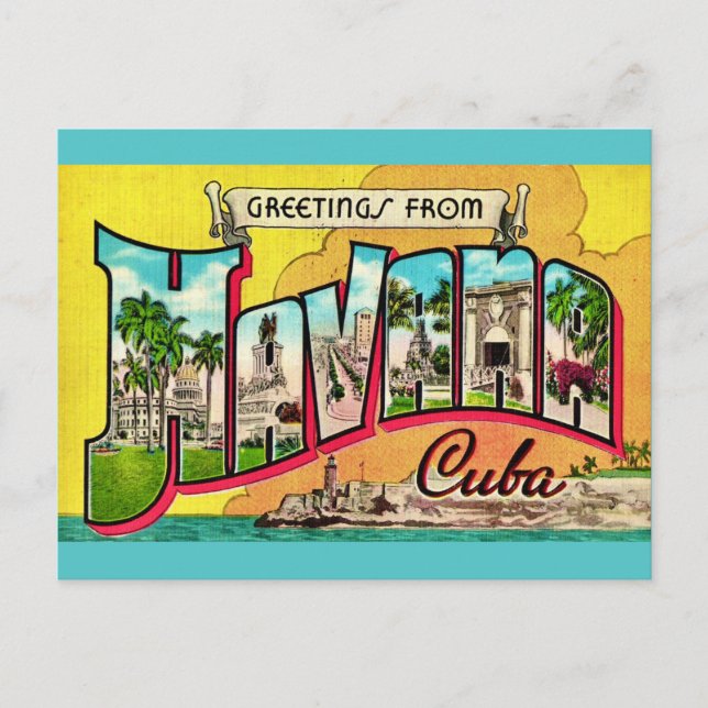 Carte postale vintage La Havane Cuba (Devant)